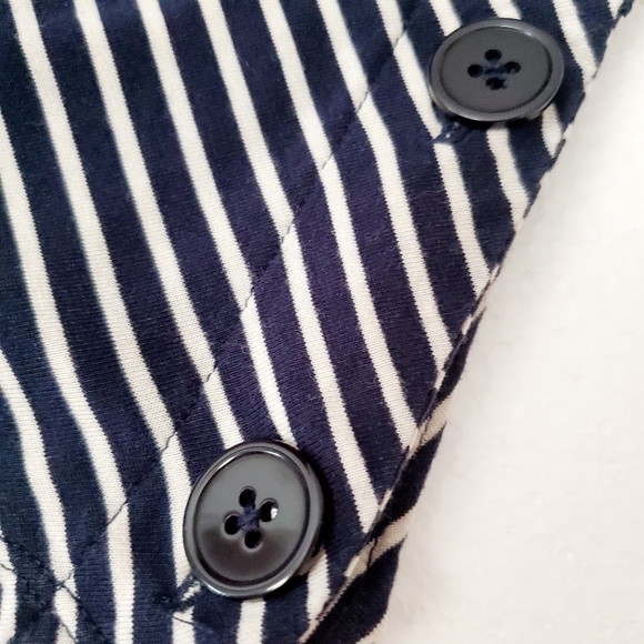 💓SOLD💓Talbots Nautical Button Sleeve Cowl Top - Picture 5 of 16